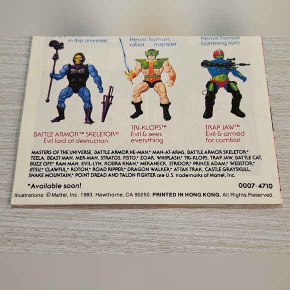 Masters of the Universe MOTU Secret Liquid of Life Mini Comic Book 1983 - Picture 3 of 3